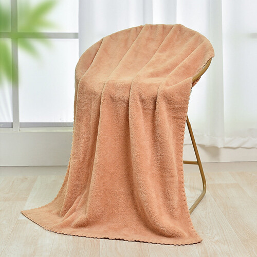 Velvet Bath Towel Set Plush Absorbent Quick-Drying 2