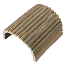 Small Animal Toy For Gerbil, Adjustable Shape Wooden Bridge Chew Toys Promote Exercise Natural Fruit Wood Climbing Toy Flexible And Sturdy Encourages