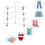Multifunctional Clothes Hanger Blue A, Fixing Clip, 2