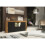 Sideboard Aurora 145cm - Dark Oak & Black Matt Doors and LED Lights 2
