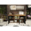 Sideboard Aurora 145cm - Dark Oak & Black Matt Doors and LED Lights 6