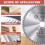 Disco de serra circular de carboneto para madeira e metal, design com redução de recuo, disco de corte de precisão de 8 polegadas com 60 dentes, 3