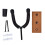 Guitar Wall Mount - Square Beech Walnut Color 3