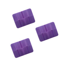 3Pcs Purple Xpe Waterproof Camping Seat Pads Foldable Cushions