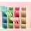 Inclined Pen Holder 4-Grid Green Plastic Organizer 14