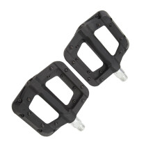 2 piéces de pédales pour vélo, antidérapantes pour montagne et route, roulements en nylon, noir