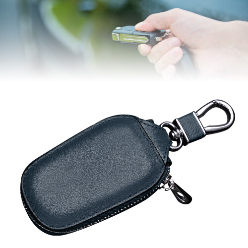 Versatile Large-Capacity Waist Car Key Case Blue 2