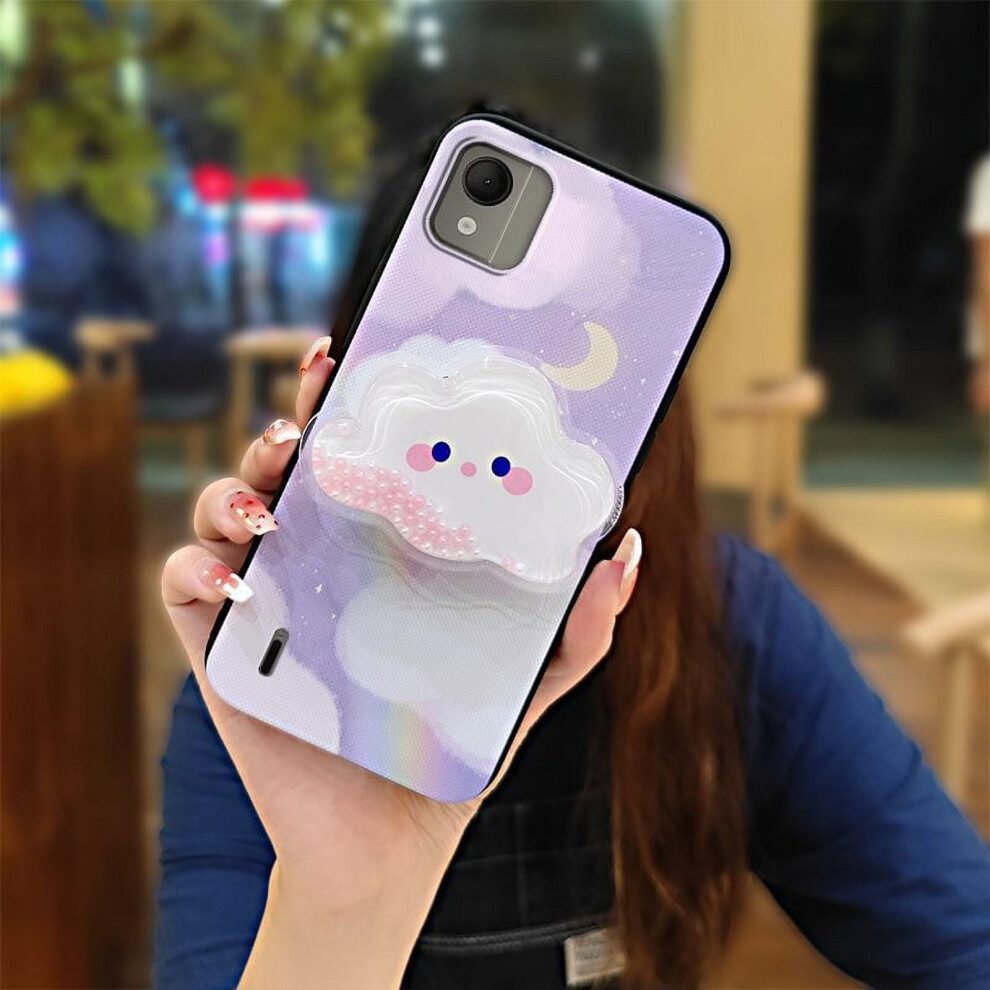 Nokia C110 4G Phone Case Â Waterproof, Glitter Quicksand Tpu With Rotatable Stand & Lens Protection 9405492316881