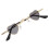 1 Einzigartige Graue Herz-Förmige Sonnenbrille Party Deko 9