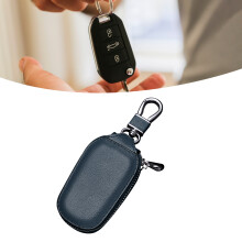 Versatile Large-Capacity Waist Car Key Case Blue