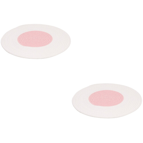 2Pcs Durable Cat Claws Grinding Pad Knitted Sleeping Mat Pink White