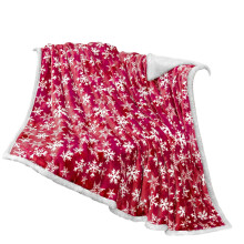Christmas Blanket: Red & Blue Snowflake Print, Soft Warm Nap Blanket for Sofa, Bed, Camping – Indoor/Outdoor Decor, On Sale!