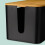 Cable Organiser Box with Bamboo Lid, Black 7