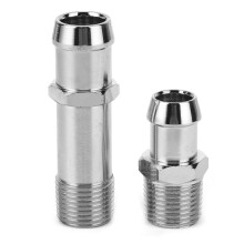 Premium Heater Hose Fitting Connector Car Accessory Antirust And Anti Corrosion Universal Design Stainless Steel Material Water Pump Connection Pipe