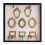 Mini Gold Photo Frame Silhouette Box Set – 8 Frames & 8 1