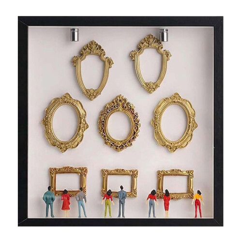 Mini Gold Photo Frame Silhouette Box Set – 8 Frames & 8