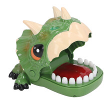 Funny Green Dinosaur Finger Biting Toy – Interactive Plastic Game for Kids