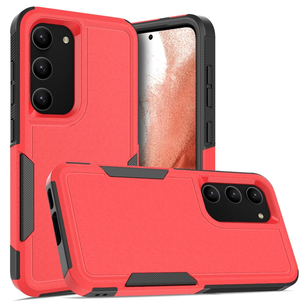 Defender Case For Compatible With Samsung Galaxy S23+ 5G – Heavy Duty, Dustproof, Shockproof, Non-Slip Rugged Cover, Red 9170372190805
