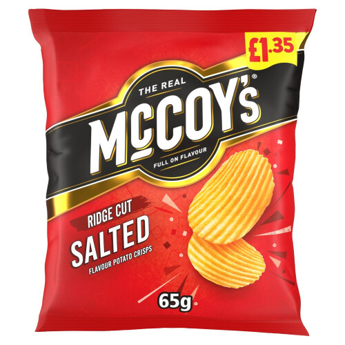 McCoy's Salted Ridge Crisps 20 Packs x 65g