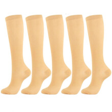 5 pairs Compression Sports Nylon Socks for Women and Men, Waterproof and Sweat Proof, Fast Drying(S/M)