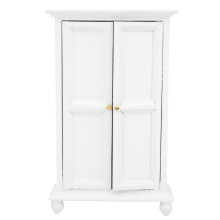 Mini House Adornment Miniature Cabinet with Fine Craftsmanship Dollhouse Furniture Classic Style Wooden Cupboard Sturdy And Durable Creative Molding