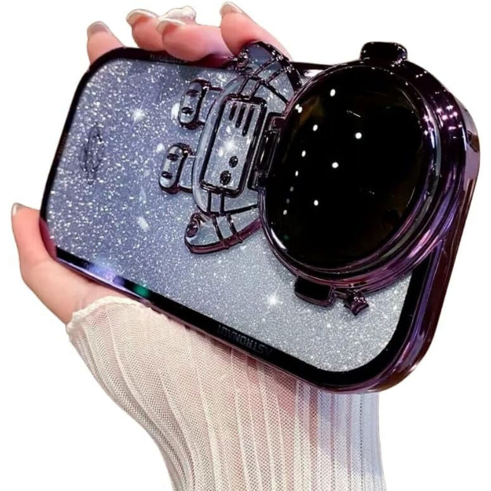 Electroplated Flip Astronaut Case With Invisible Stand And 919886034675