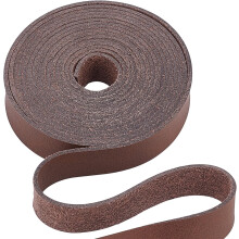 Dark Brown Genuine Leather Strap Strip 1/2 Inch Wide 79 Inch Long Leather Belt Strips Wrap Single Sided Flat Cord for DIY Crafts Projects Clothing