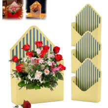 Boîtes enveloppes Saint-Valentin (4 pièces), boîtes cadeaux pliables et étanches pour fleurs, bonbons et cadeaux – Compatibles avec les