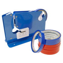 Plastic Bag Sealing Machine Blue 9Pcs 8.65 x 5.97 x 5.97 In