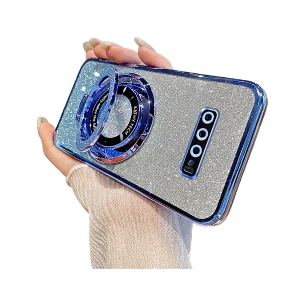 Sparkle Cute Stand Case For Samsung Galaxy S10 Â Slim, Glitter, Shockproof, Magsafe Compatible, Blue 9165521693290