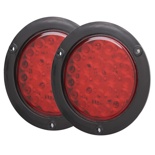 Round Lamp LED Trailer Tail Light Waterproof DOT FMVSS108Certified Brighter LEDs Power Saving Stable Performance Multi Functions Stop Turn Tail