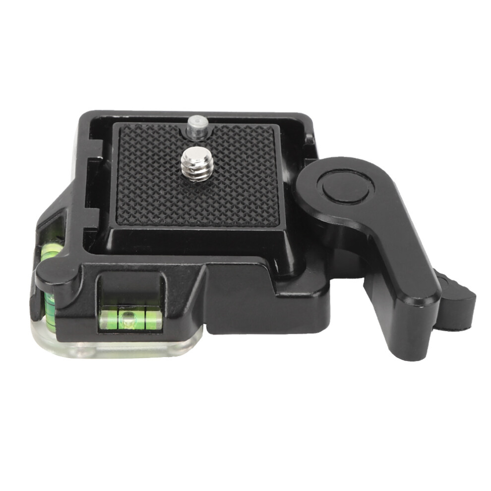 Dual Fail Safe Quick Release Plate Adapter, Rapid Connect Plate With Universal Compatibility Anti Twist Locking Screw Spirit Bubble Level Compact 9448483698849