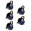 5Stk Blauer Keramik Creamer Mit Ausguss, Und 10