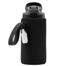 Housse de gourde compatible avec les gourdes Contigo Aubrey Tritan 414 ml et Steel 385 ml pour enfants, avec porte-bouteille et étiquette