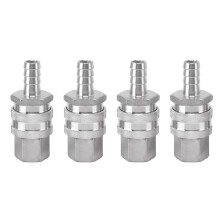 Stainless Steel Brewing Connector Kit Quick Disconnect Set High Temperature Resistance Easy Installation Heavy Duty Construction Durable Easy To