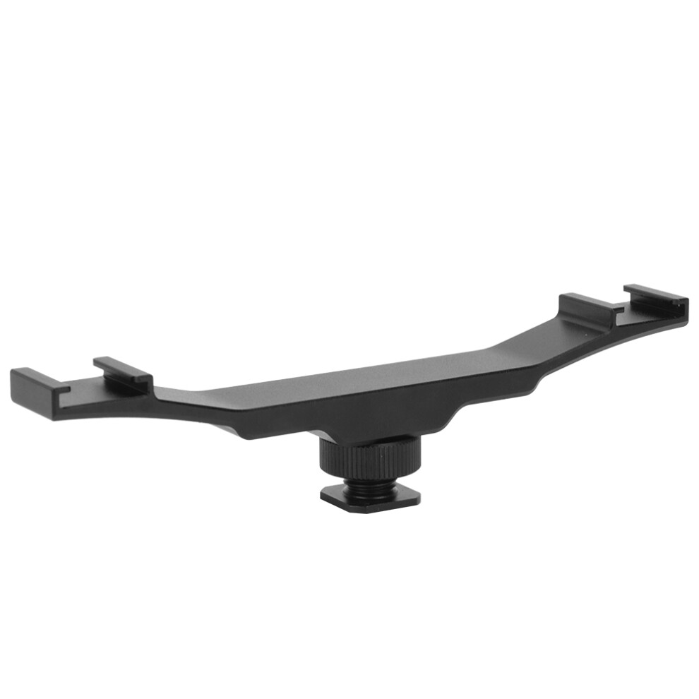 Backstops To Secure Equipment Mount, Cold Shoe Extension Bracket With Dual Interfaces And1/4" Threaded Hole Machined Aluminum Alloy Construction For 9448483701228