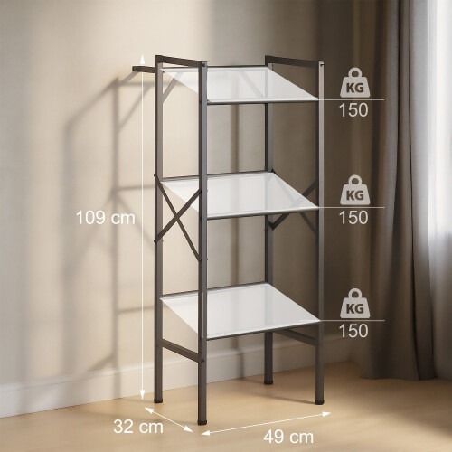 Black Steel Beverage Crate Rack for 3 Crates 2