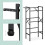 Black Steel Beverage Crate Rack for 3 Crates 5