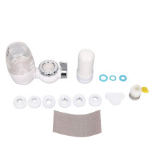 Faucet Water Purification System NSF Certified Rapid Flow Multi Stage Filtration Reduces Chlorine Five Layer Removable Cleanable Design Easy To