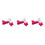 3Pièces Bébé Rose Coton Respirantes 4