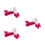 3Pièces Bébé Rose Coton Respirantes 7