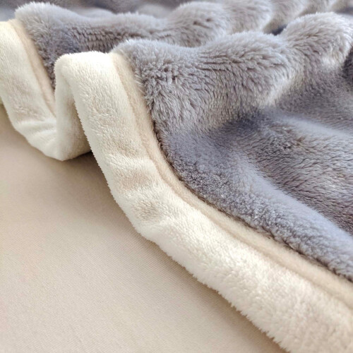 Flannel Throw Blanket for Couch 120x200 cm Mauve 2