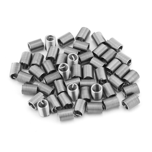 Wire Thread Insert Sleeve Bushing Screw Protective Coil Elasticity Thread Inserts Thread Repair Kit Stainless Steel SS304Female Thread Fastener