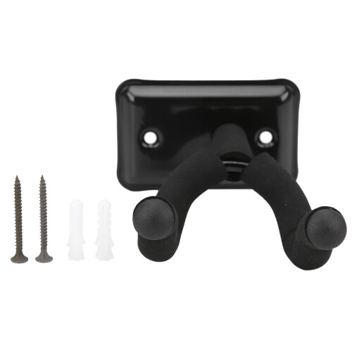 Wall Guitar Mount Hooks Stand Rotatable Neck Universal Compatibility Stainless Steel Material Soft Sponge Cover Easy Installation Space Saving Tool