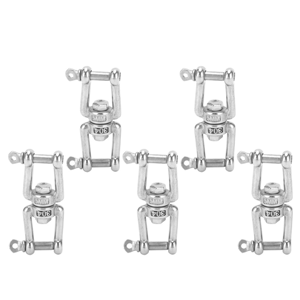 Interconnecting Chain Connector High Strength Double Shackle Marine Grade Stainless Steel Anchor Chain Connector Corrosion Resistant Rotating Snap 9028731895673