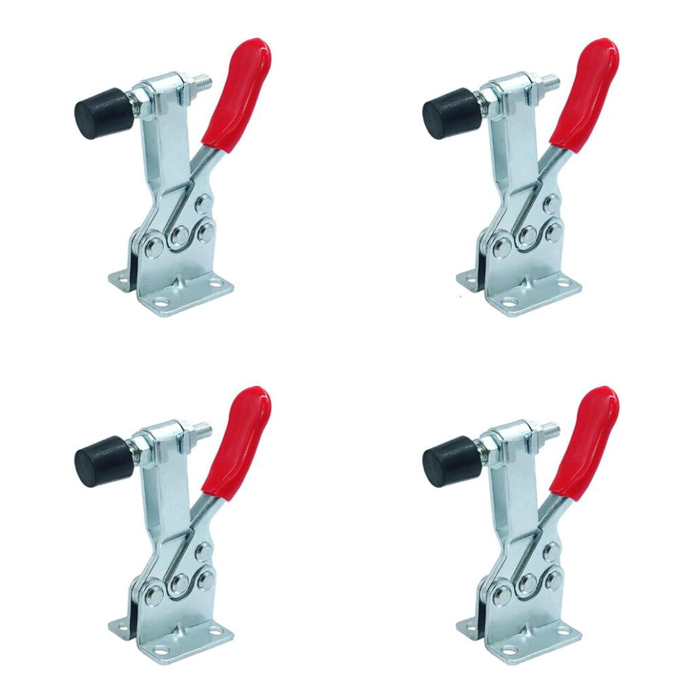 4 Pieces Holding Capacity 220Lbs(100Kg) Vertical Type Gh-201B Horizontal Toggle Clamp Hand Tool Set 9405492320659