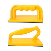 Bloco de empurrar para marcenaria com proteção para as mãos, cabo ergonômico de alta visibilidade e almofada antiderrapante, ferramenta ideal