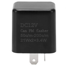 Relè lampeggiatore LED elettronico impermeabile Plug and Play con robusto filo di rame, frequenza di lampeggio regolabile a 12 Volt, correzione del