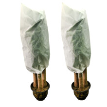 2 housses de protection hivernales pour plantes (0,8 x 1,2 m), réutilisables et résistantes au gel.