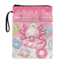 Geschenktasche mit Salamander-Donut-Muster, Organizer-Tasche aus Polyestergewebe mit dekorativem Design, praktischer Tragegriff, 29 x 22 cm